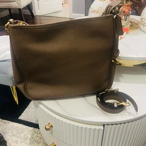 Coach Dark Brown Leather Shoulder Bag
